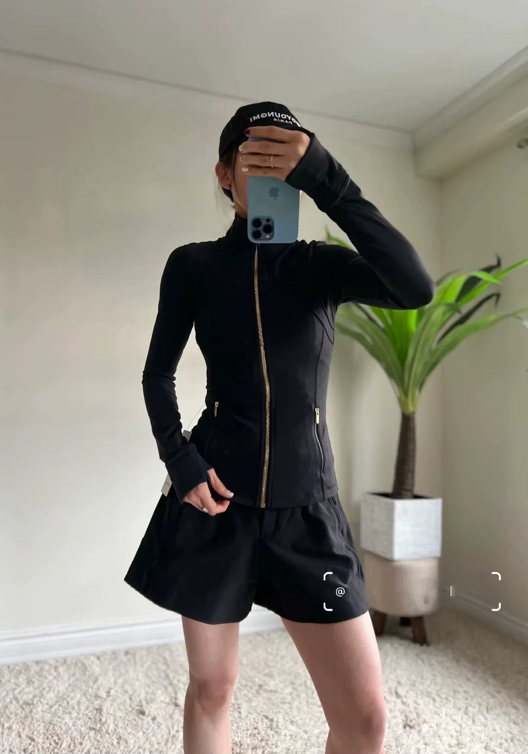 New Version of Gold Zipper Slimming Jacket Yoga Stand up Collar Jacket Slim Fit Quick Drying Sports Thin Version